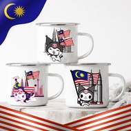 Malaysia Kuromi Printed Malaysia National Day Mug Man Women Coffee Tee Enamel Mug Malaysia Independe