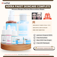 Adera Original Skincare Paket Perawatan Wajah Kusam Memudarkan Noda Bekas Jerawat Menyamarkan Flek Hitam