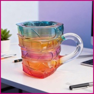 Painted Book Mug 150ml Novelty Painted Colorful Glass Bookish Books Lovers Stack Mug for Teacher Wri