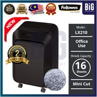 【 NEW | READY STOCK】FELLOWES LX210 HEAVY DUTY SHREDDER MICRO CUT 15 SHEETS | PAPER SHREDDER | 79CI