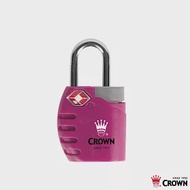 【CROWN 皇冠】TSA 鑰匙海關鎖 鎖頭掛鎖(三色可選)莓果紅色