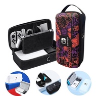 【In stock】High-capacity Storage Bag For Nintendo Switch OLED Portable PU Carrying Case Travel Pouch for NS Accessories ZJPZ