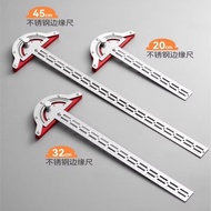 Multifunctional Woodworking Ruler Edge Ruler Design Angle Ruler Stainless Steel Ruler Measuring Tool