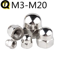 304 Stainless Steel Cap Nut Fine Thread Reverse Thread Nut Ball Head Cap Nut Decorative Nut