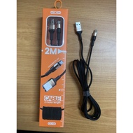MOXOM Two Meter USB Cable (Type C & Micro )