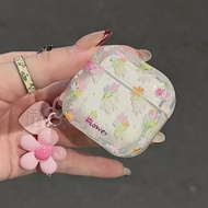 Simple Colorful Flowers AirPods Pro3 Case AirPods 4/4anc Case AirPods Case For AirPods 1/2/3/4/4anc/