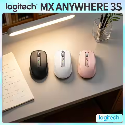 Premium MX Anywhere 3S Mouse - 8000 DPI, MagSpeed Scroll, Anti-Slip Surface, Ideal for Bakery Store 