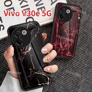 Vivo V30e 5G 2024 Tempered Glass Phone Case For Vivo V30e V30 E VivoV30e V 30E Pro 5G 2024 Shockproo