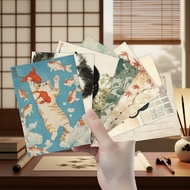 Japanese Retro Cats: 32 Thick Cardstock Postcards with HD Print - Decorative & Mail-Ready Collectibl