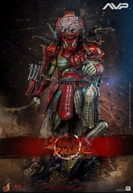 Hot Toys AC06B  AVP 藝術家系列 侍武者 鐵血戰士 hottoys AC06 竹谷隆之 × 鬼木佑二 赤鬼武者終極戰士 AC06B - Alien vs. Predator - 1/