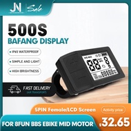 500S Bafang LCD Display fIntelligent LCD Screen 5PIN Female Waterproof Female Connector,for Bafang M