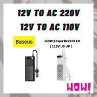 Baseus 150W Car Power Inverter DC 12V to AC 110V กับ 12V to AC 220V Converter USB Type C Charger