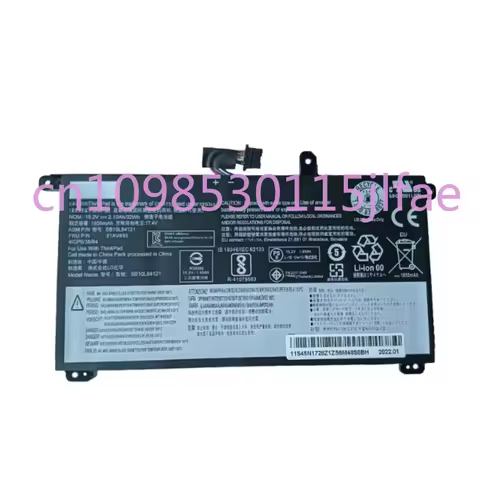 15.2V 32Wh 2100mAh 01AV493 Laptop Battery For Lenovo ThinkPad T570 T580 P51S P52S SB10L84122 SB10L84