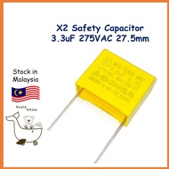 3.3uF 275V X2 Safety Capacitor Kapasitor MEX TENTA