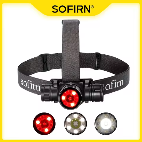 Sofirn HS21 Headlamp 2000lm EDC 18650 USB C Rechargeable Flashlight SFT40 Led Powerful Headlight IP6