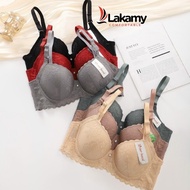 Sister Hood Thailand Cup C floral lace thin foam bra 0.3 cm T2417 Lakamy Comfortable Lace Bra Bra Br