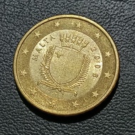 Koin Lustre 337 - 10 Cent Euro Malta Tahun 2008