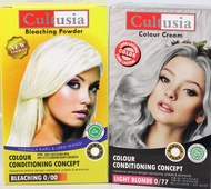 PAKET BLEACHING CULTUSIA HAIR COLOR LIGHT BLONDE  Hair Marshmallow color All Varian 30 ml