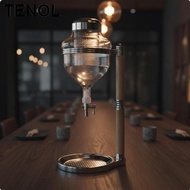 [TENOL] Sake Serving Pitcher Thimble Drip Switch Unique Liquor Server Glass Beverage Chiller for Pro