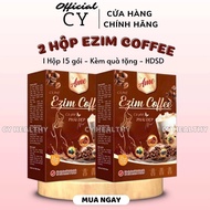 COMBO 2 hộp Giảm Cân Ezim Coffee Thơm Ngon Dễ Uống - 1 hộp 15 gói - giam 1-3kg - emo coffee thuần ch