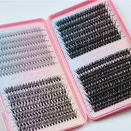 Eyelash Book DIY Sectional False Lashes – High-Capacity 560 Pairs 10D/30D/50D/80D Individual Cluster