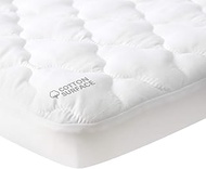 Waterproof Pack N Play Mattress Pad Protector, Cotton Fabric Absorbent and Soft Pack and Play Sheets, Fits Graco Play Yards, Baby Portable Mini Cribs and Foldable Mini Crib Mattress Sheets Cover