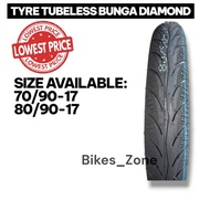 70/90-17 80/90-17 80 90 17 70 90 17 TIRE TYRE TUBELESS TAYAR TUBELESS BUNGA DIAMOND BUNGA TAYAR