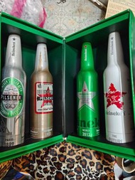 海尼根140週年紀念鋁瓶組/周年紀念罐/紀念品/收藏組/Heineken