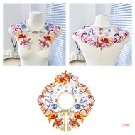 10MK Flower False Lace Shawl Wrap Hanfu Yunjian Collar Embroidered Hanfu Collar