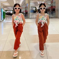 TROUSER PANTS/TERANTE TOP TERNO FOR KIDS(FIT 3 TO 5 Y/O)(LARG:6-8 YO)