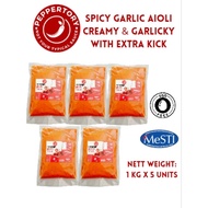 PEPPERTORY SPICY GARLIC SAUCE (SPICY AIOLI) 5 KG