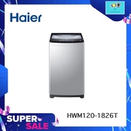 HAIER เครื่องซักผ้า 12 kg Vortex Flow  รุ่น HWM120-1826T เครื่องซักผ้าถังเดียวฝาบน ขนาดความจุ 12 กิโ