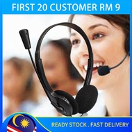 🔥Ready Stock🔥HIHILAH Headphone S-900 For Customer Gaming Service Office Full Ear Bud Rotary Adjustab