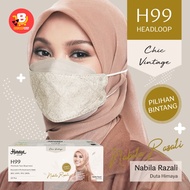 Himaya H99 Hijab Premium Face Respirator 20s - Chic Vintage (HIMAYA)