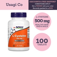 NOW Foods, L-Cysteine with Vitamin C and B-6, 500 mg, 100 Tablets