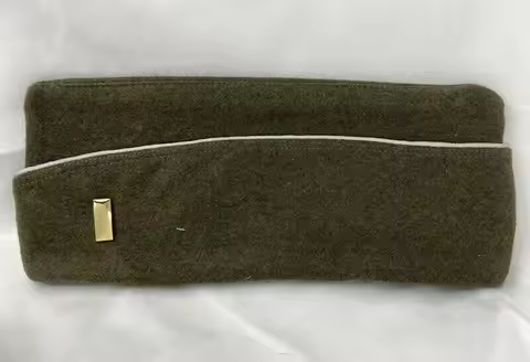 REPRO WW2 US ARMY OFFICER'S WOOL GARRISON CAP HAT SECOND LIEUTENANT OFFICER RANK BADGE SOLDIER MILIT