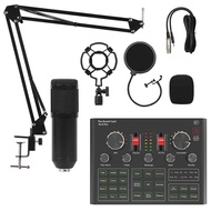 ❉BM800 Condenser Microphone Set With V9X PRO Sound Card Mixer For Live Broadcast Recording Compplv_