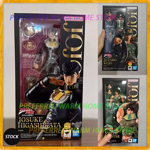 In Stock BANDAI SHF Josuke Higashikata JOTARO KUJO JONATHAN JOESTAR JOSEPH JOESTAR Movable Model Toy