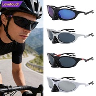 LOVETOUCH UV400 Alien Punk Oval Sunglasses Unisex For Men Women Outdoor Cycling Driving Sports Prote