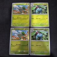 Pokemon Card TCG : ME01 Mega Evolution: Bulbasaur 001/132 Ivysaur 002/132