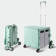 Troli Beli-belah Boleh Lipat untuk Pasaraya, Troli Barangan Mendaki Tangga Isi Rumah, Troli Tarik Ta