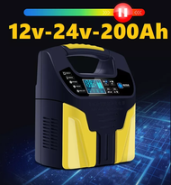 Máy Sạc Ắc Quy 12v 24v 2ah-200ah sạc acquy ô tô xe máy chống ngược cực Và Phục Hồi Bình Ắc Quy 12V 2