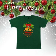 CHRISTMAS FAMILY CLOTHES SET CHRISTMAS BELLS TSHIRT XMAS GATHERING EVENTS COUPLE TWINS CHILDREN