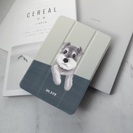 iPad case 12.9/Air5/iPad 9/mini6 迷你雪納瑞 附筆槽平板保護套