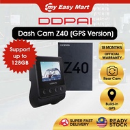 【𝟮𝟰𝗵𝗿 𝗦𝗵𝗶𝗽】DDPAI Dash Cam Z40 1944P Full HD GPS Front + Rear Camera 24hrs Recording Z40 Dashcam | 18