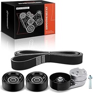 A-Premium Engine Serpentine Belt Drive Kit Compatible with Ford F-250 Super Duty 2008-2010, Ford F-3
