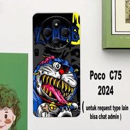 CC19 Flexible rubber softcase/ for poco c75 2024 Men's Motif/case Latest c75poco Health/ poco c75 20