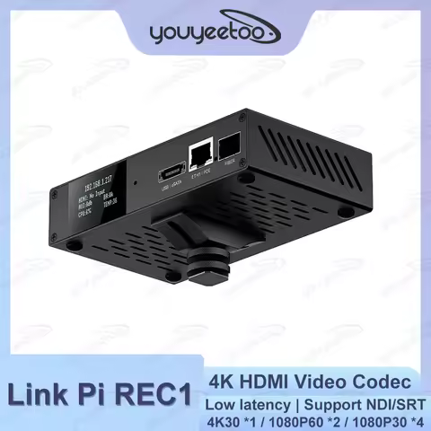 Link Pi REC1 4K HDMI Video Codec 22AP10 SOC HDMI Screen Recorder Encoder 4KP60 Decoder SRT NDI GB281