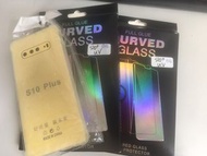 [全新超值組合] 三星 SAMSUNG Galaxy S10+  UV曲面玻璃保護貼*2片+後背保護貼*2片+S10plus透明軟殼 #銅板價