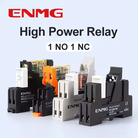 ENMG G2RL-1-E/G2RL-2 DIN Rail Relay 16A 24VDC SPDT LED Indicator Compact Electromagnetic Relay with 